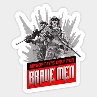 Tacticool Airsoft Brave Men Sticker